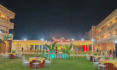 No.1 Destination Wedding Venue in Rajwada Orchha by ASAHI INDIA TOURS with luxury wedding décor and royal celebration setup